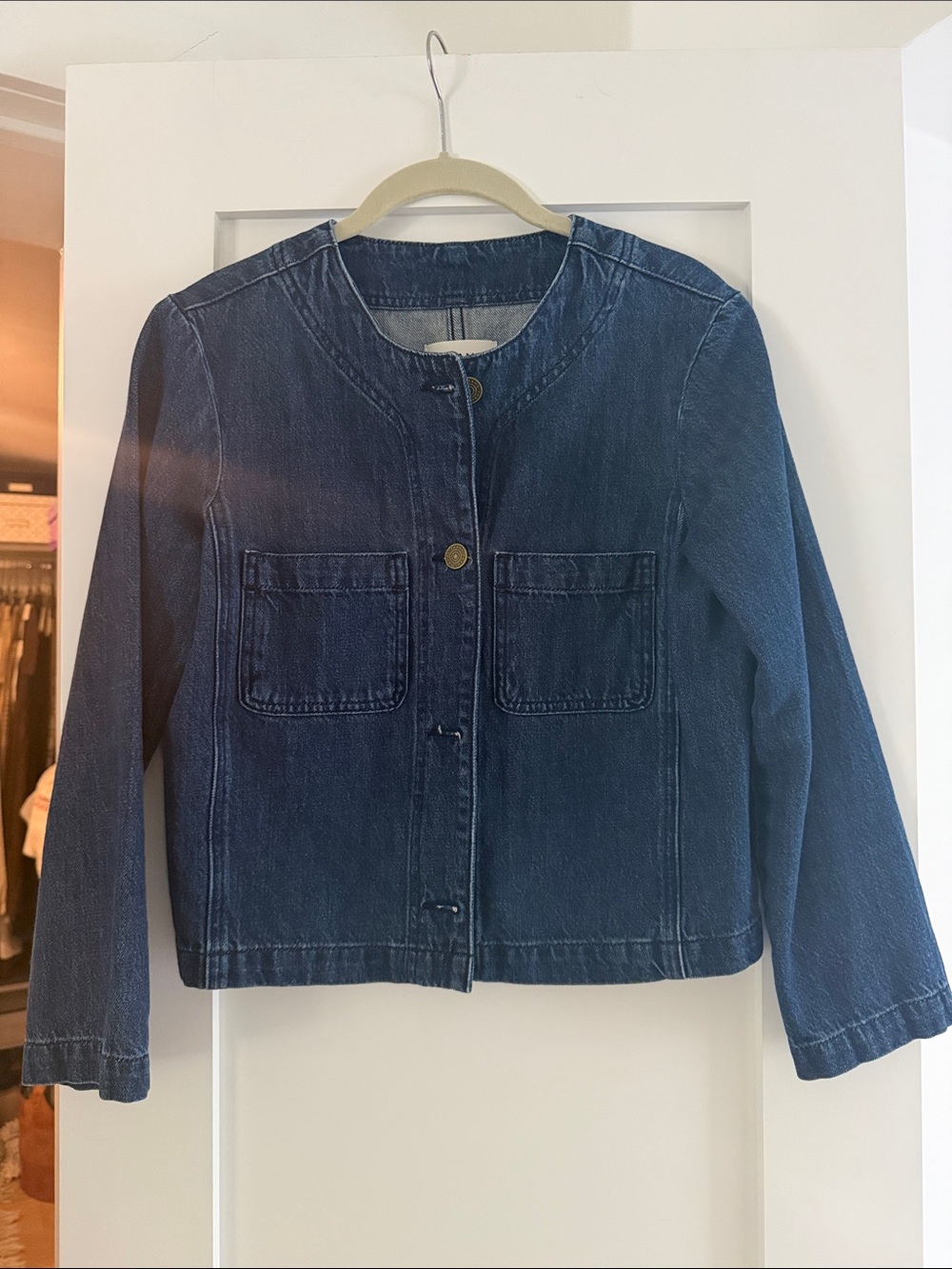 FRAME
Collarless Button Front Jacket XS - Picture 8 of 11